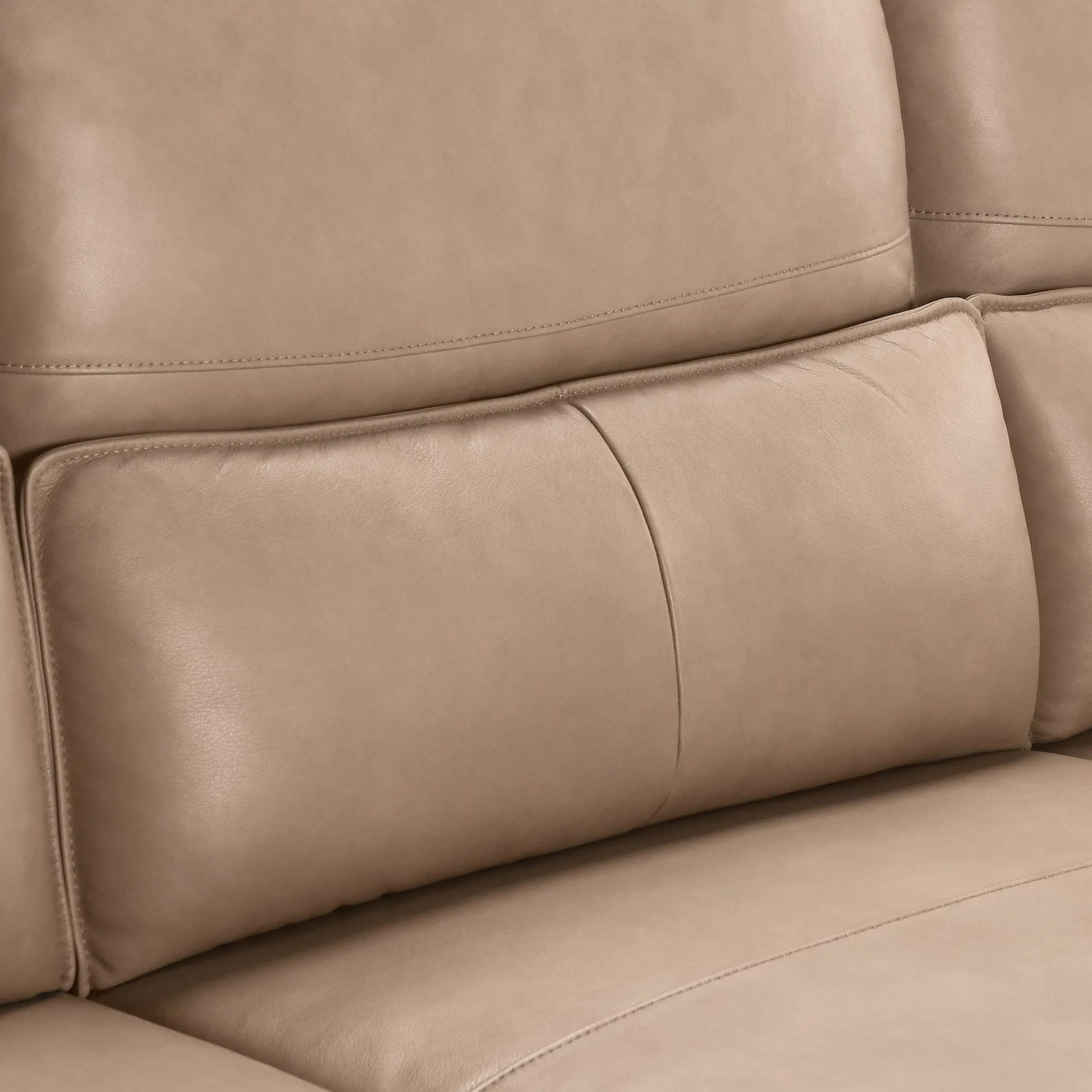 Branford Leather Power Recliner Sectional Sofa by Classic Home in camel. Made from top grain leather in a traditional style.