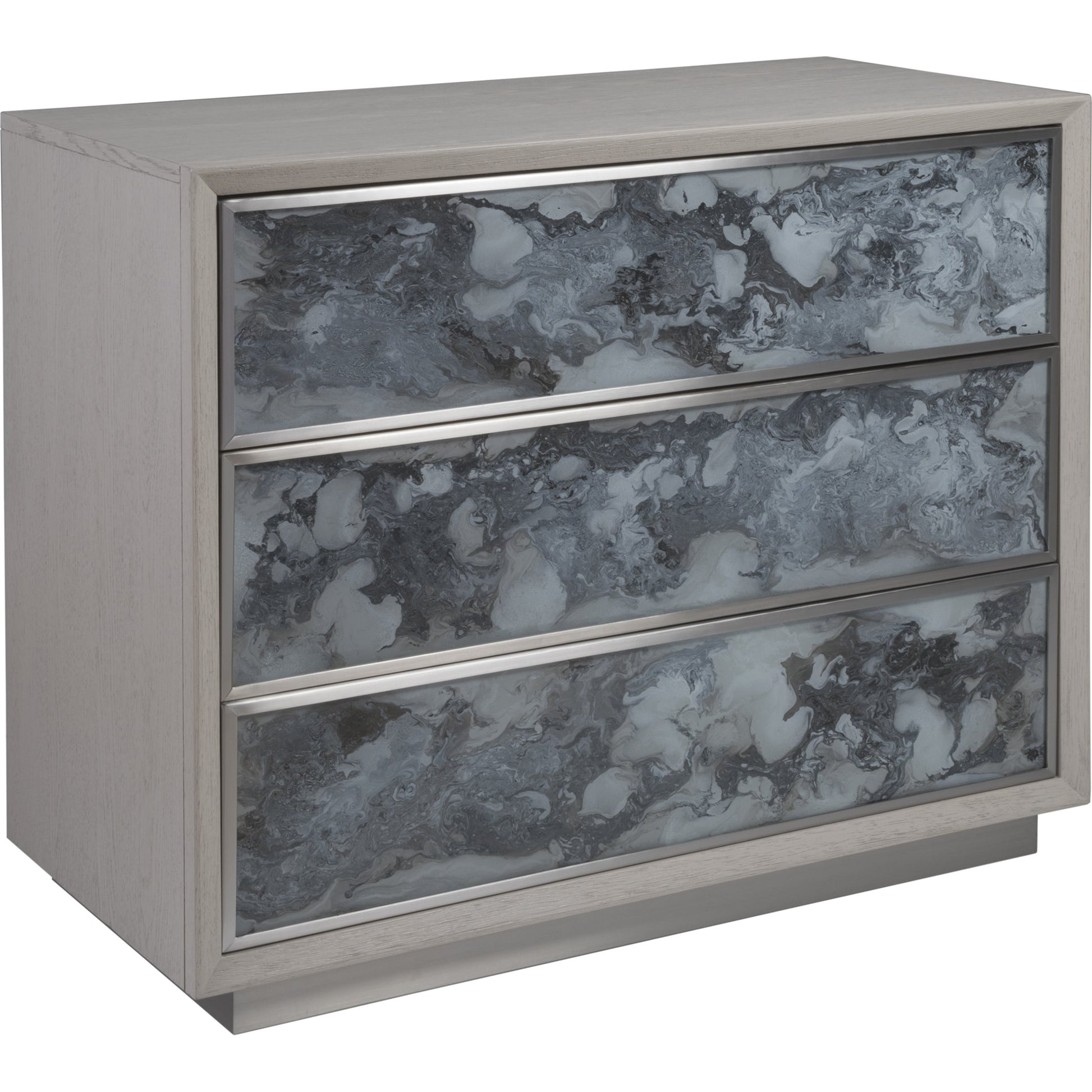 Metaphor Hall Chest by Artistica Home in white sandblast. Made from unique in a modern style.