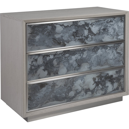 Metaphor Hall Chest by Artistica Home in white sandblast. Made from unique in a modern style.