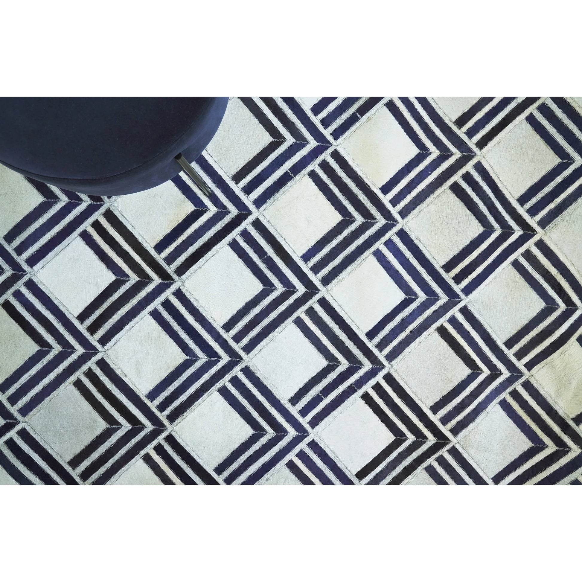 Natural Hide Rug V by Exquisite Rugs. Made from leather hide in a unique style.