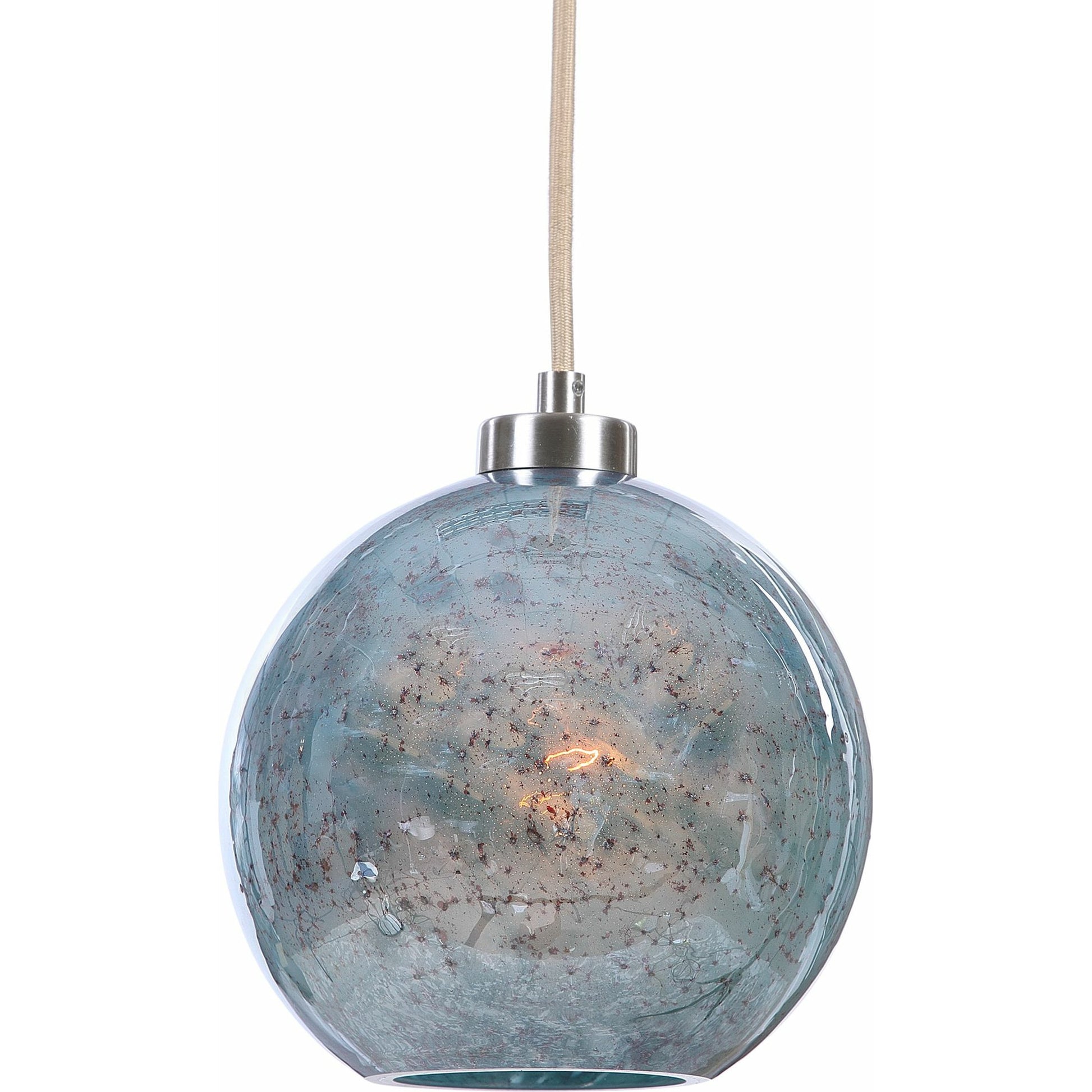 GEM Mini Pendant by Uttermost. Made from steel, glass in a modern style.