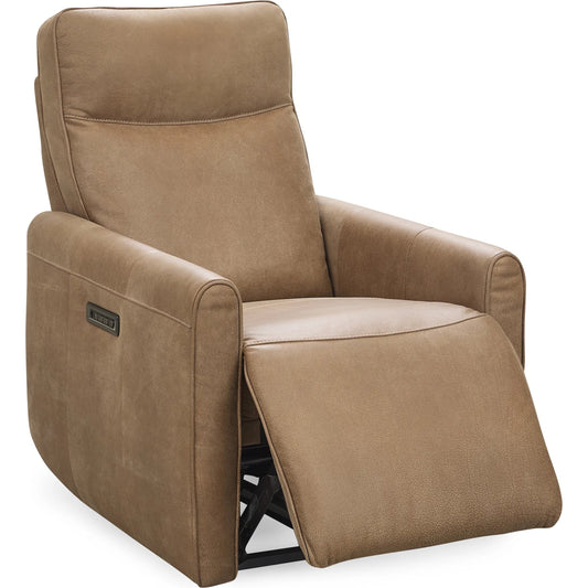Vivica Power Recliner Accent Chair by Classic Home. Made from 100% top grain leather, acacia plywood, metal in a traditional style.