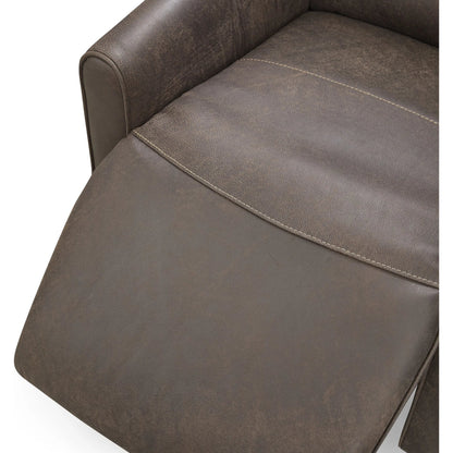 Vivica Power Recliner Accent Chair by Classic Home. Made from 100% top grain leather, acacia plywood, metal in a traditional style.