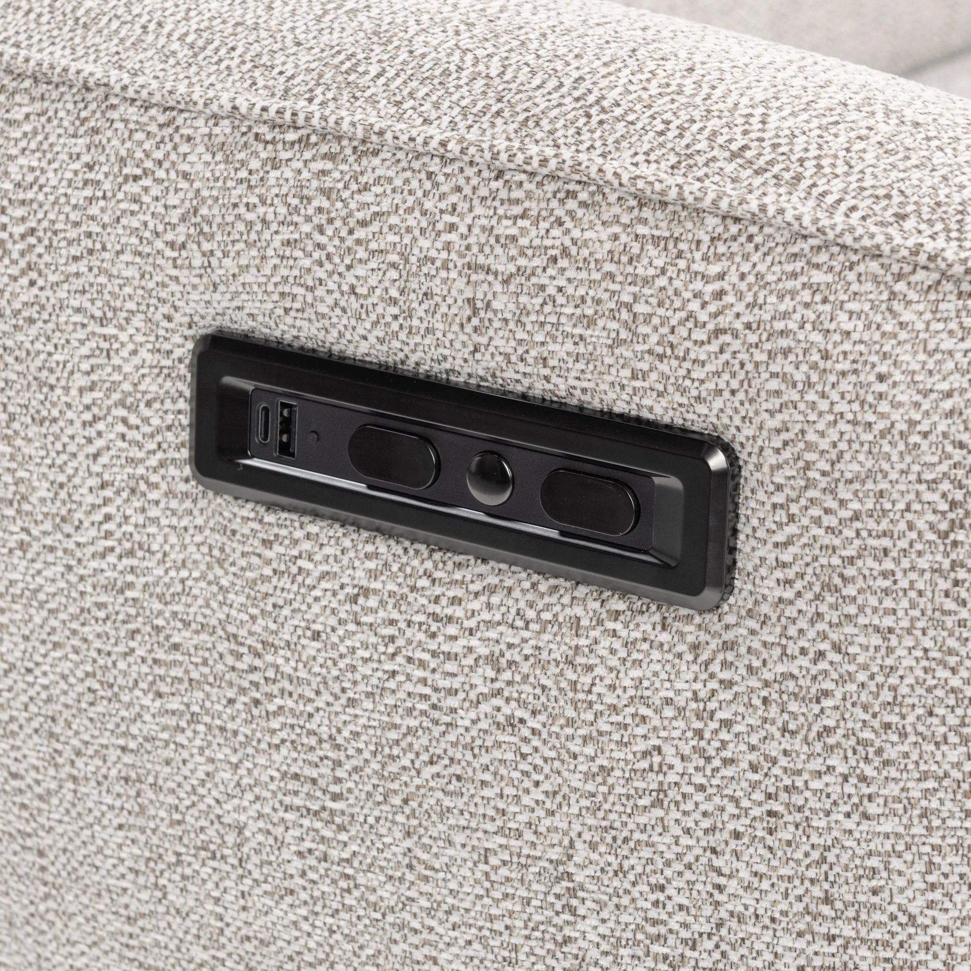 Ostend Upholstered Zero Gravity Power Recliner by Classic Home in gray. Made from 100% polyester in a unique style.