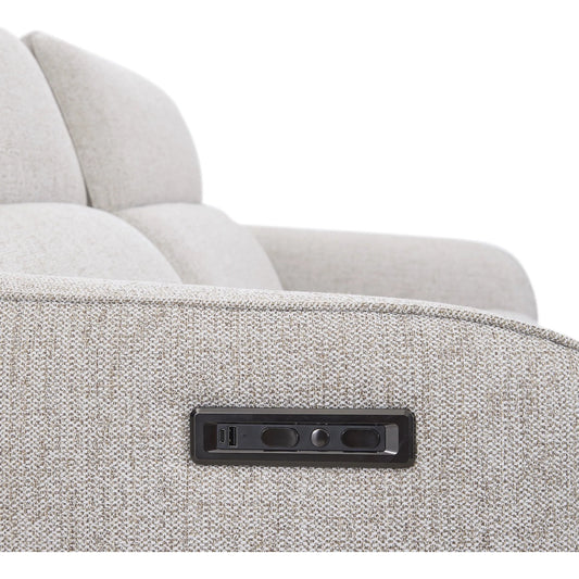 Kadon Zero Gravity Power Recliner Upholstered Fabric Sofa by Classic Home in charcoal. Made from 100% polyester, acacia mangium wood, metal in a unique style.