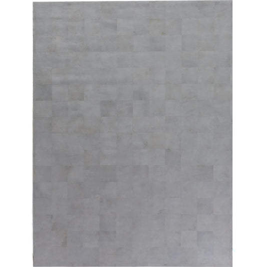 Leather Suede 2222 Rug by Exquisite Rugs in gray. Made from leather cowhide in a unique style.