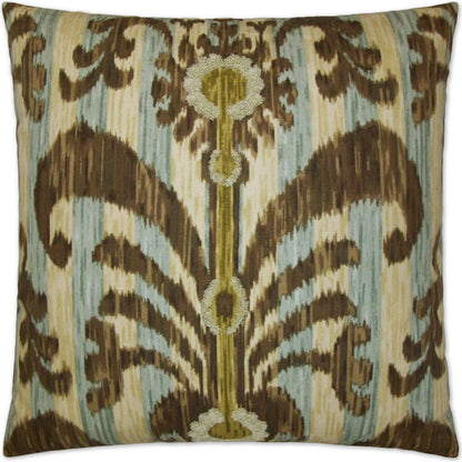 Java Moon Pillow by DV Kap Home in mineral. Made from 100% cotton in a traditional style.