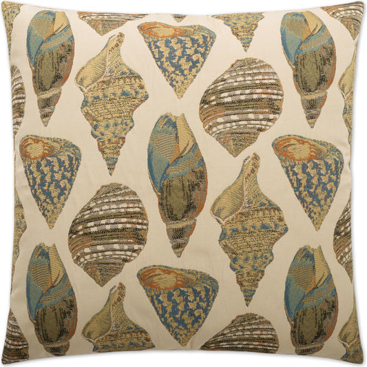 She Shells by DV Kap Home in tan, taupe. Made from 84% polyester, 16% rayon in a coastal style.