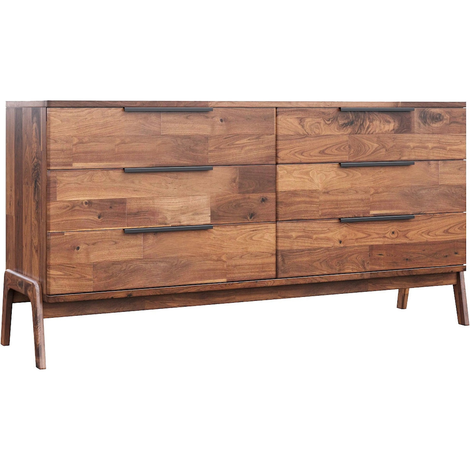 Remix Dresser by LH Imports in brown. Made from solid acacia, veneer in a modern style.