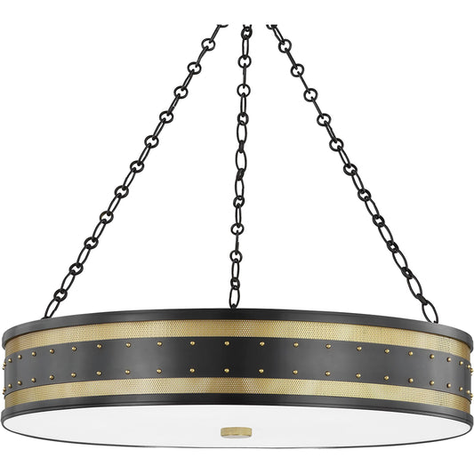 Gaines 6 Light Chandelier by Hudson Valley. Made from steel in a modern style.