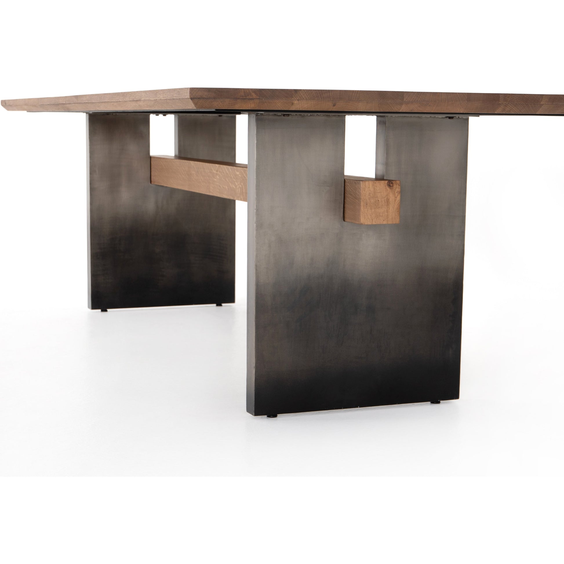 Brennan Dining Table by Four Hands. Made from solid oak, iron in a modern style.