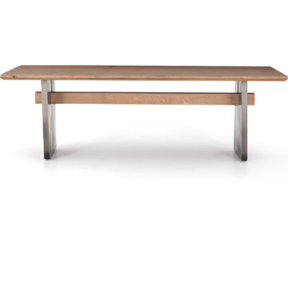 Brennan Dining Table by Four Hands. Made from solid oak, iron in a modern style.