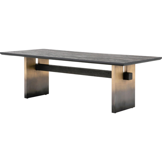 Brennan Dining Table by Four Hands. Made from solid oak, iron in a modern style.