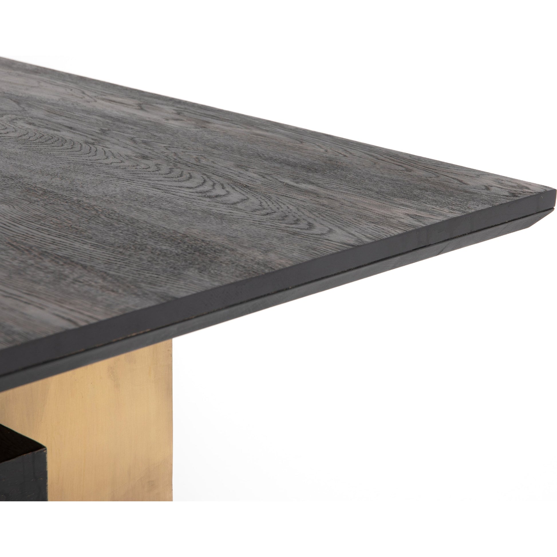 Brennan Dining Table by Four Hands. Made from solid oak, iron in a modern style.