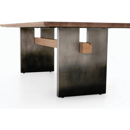 Brennan Dining Table by Four Hands. Made from solid oak, iron in a modern style.