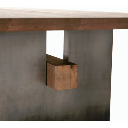 Brennan Dining Table by Four Hands. Made from solid oak, iron in a modern style.