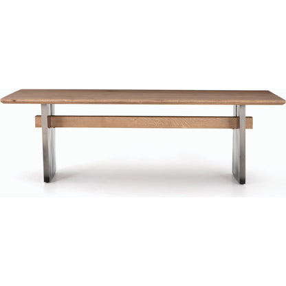 Brennan Dining Table by Four Hands. Made from solid oak, iron in a modern style.