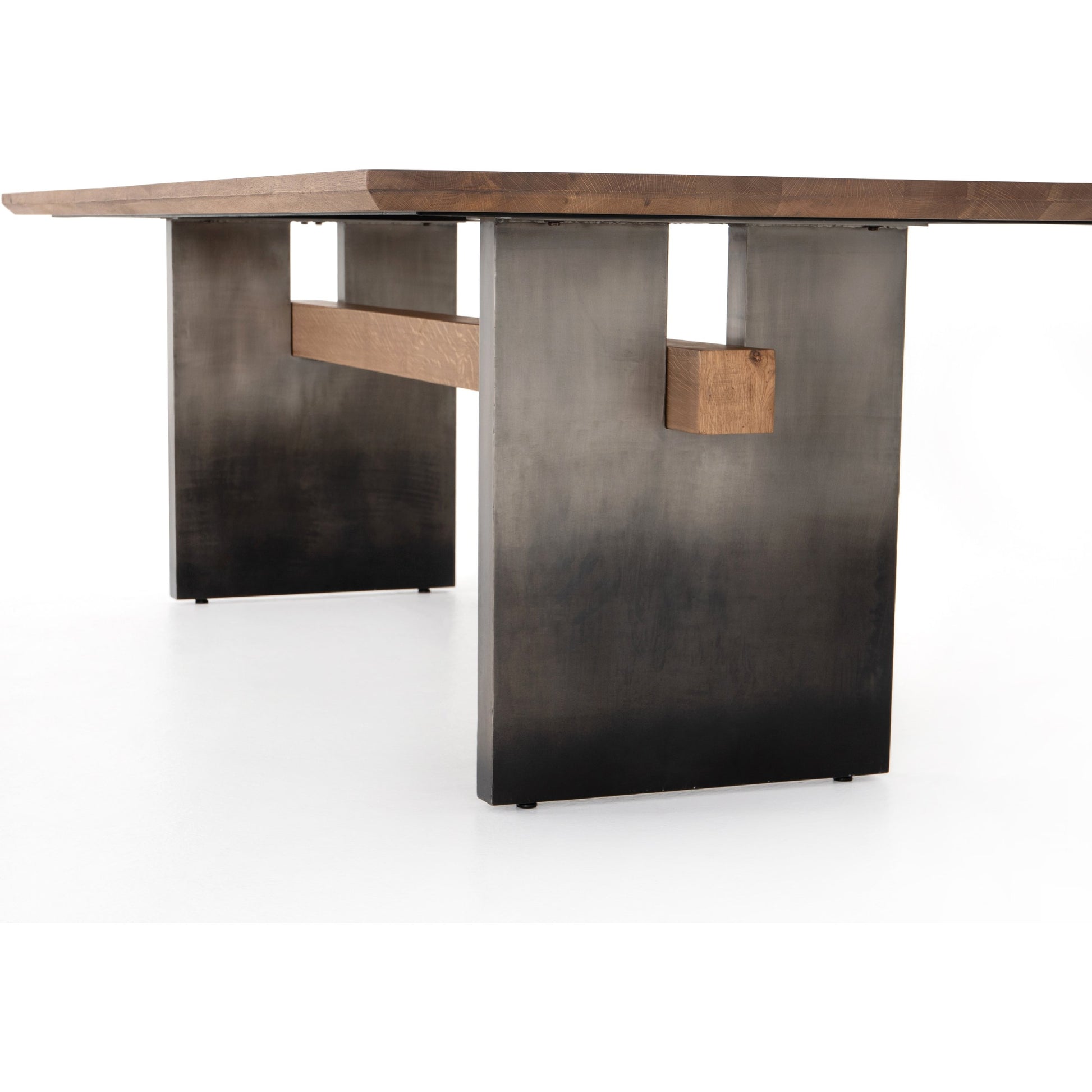 Brennan Dining Table by Four Hands. Made from solid oak, iron in a modern style.