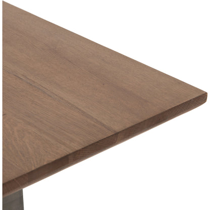 Brennan Dining Table by Four Hands. Made from solid oak, iron in a modern style.