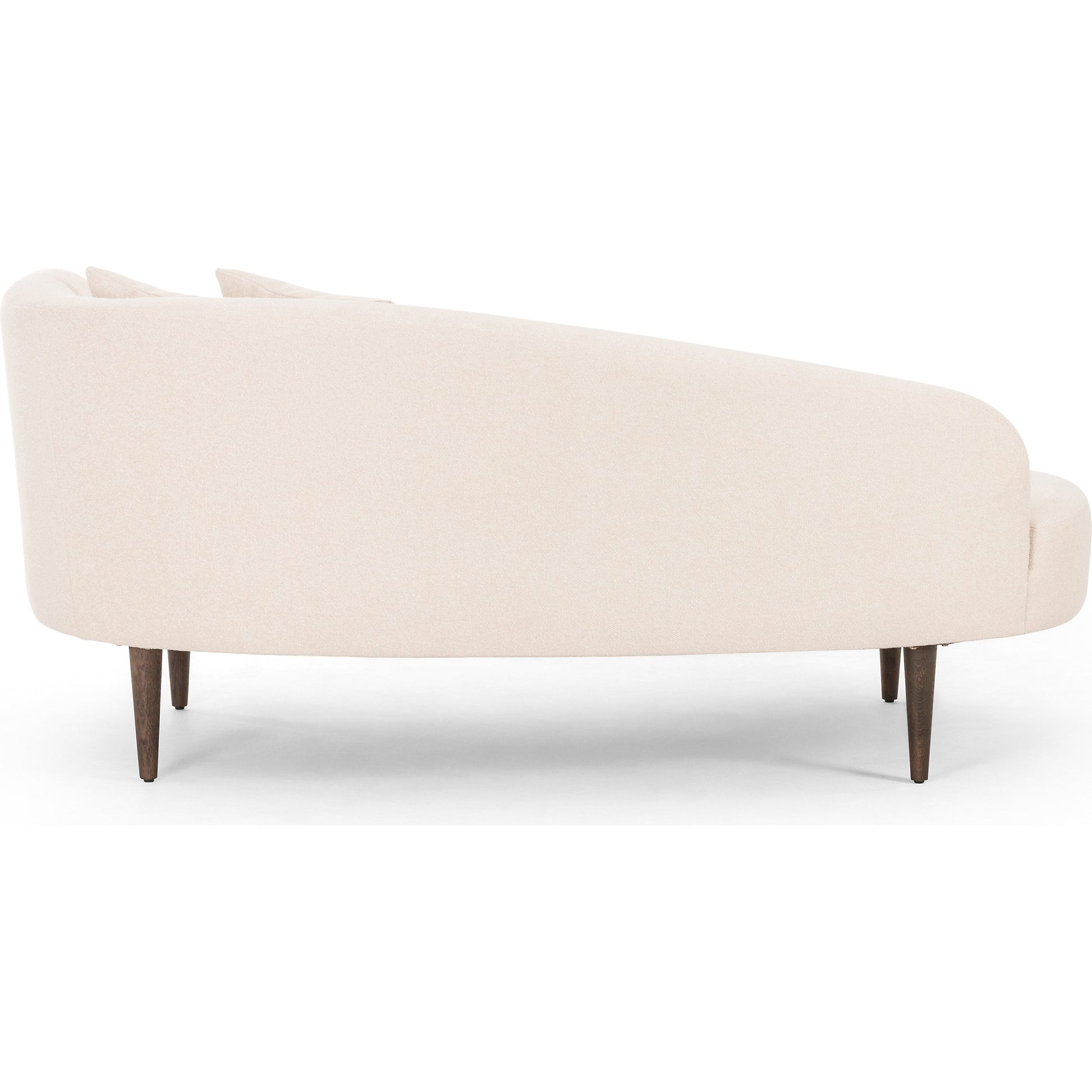 Luna Chaise by Four Hands in capri oatmeal. Made from 100% polyester, solid oak in a modern style.