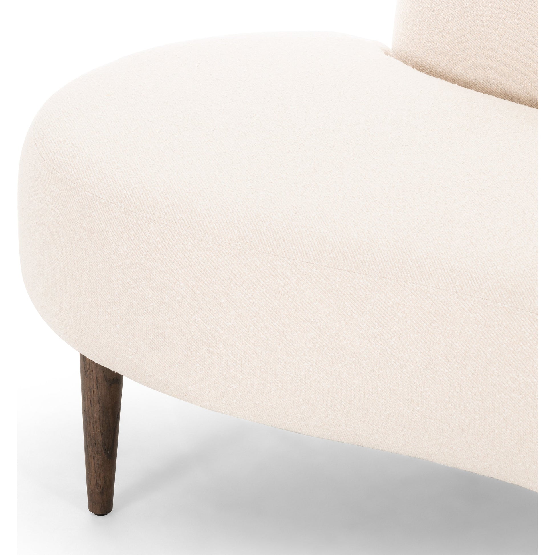 Luna Chaise by Four Hands in capri oatmeal. Made from 100% polyester, solid oak in a modern style.