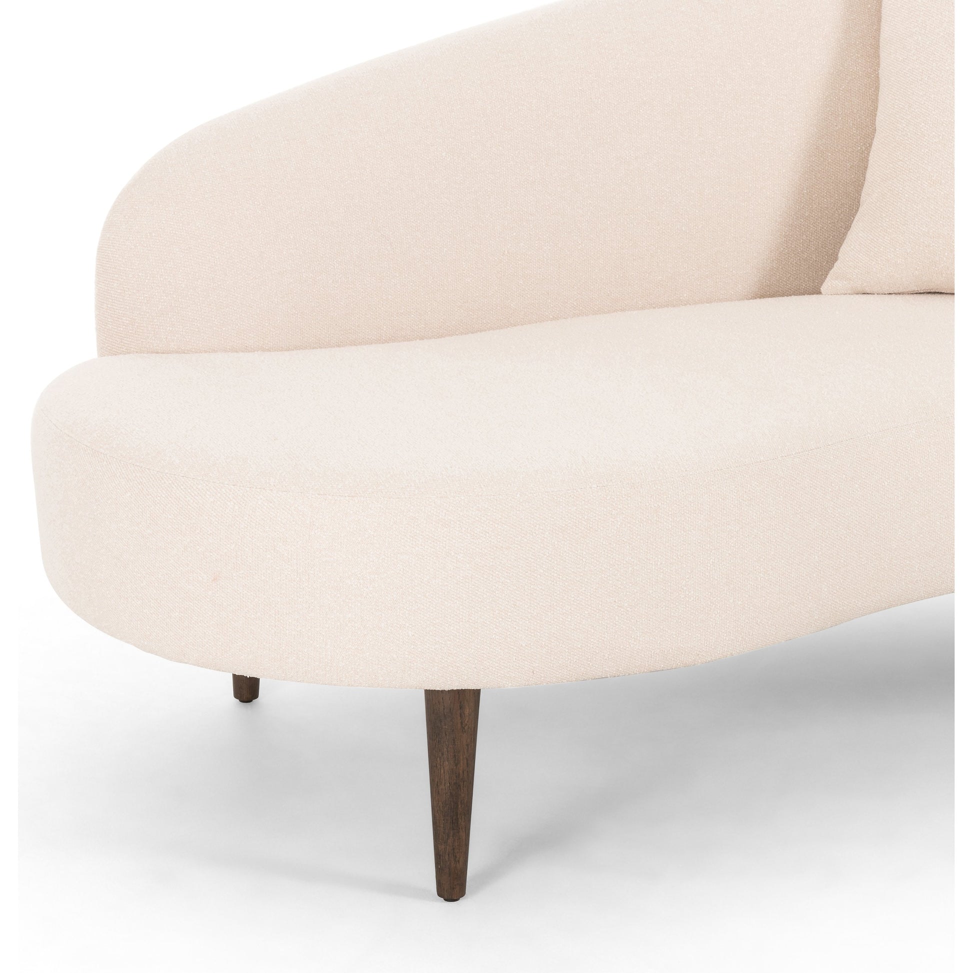 Luna Chaise by Four Hands in capri oatmeal. Made from 100% polyester, solid oak in a modern style.