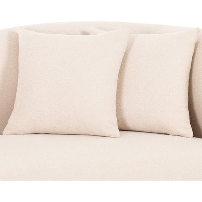 Luna Chaise by Four Hands in capri oatmeal. Made from 100% polyester, solid oak in a modern style.