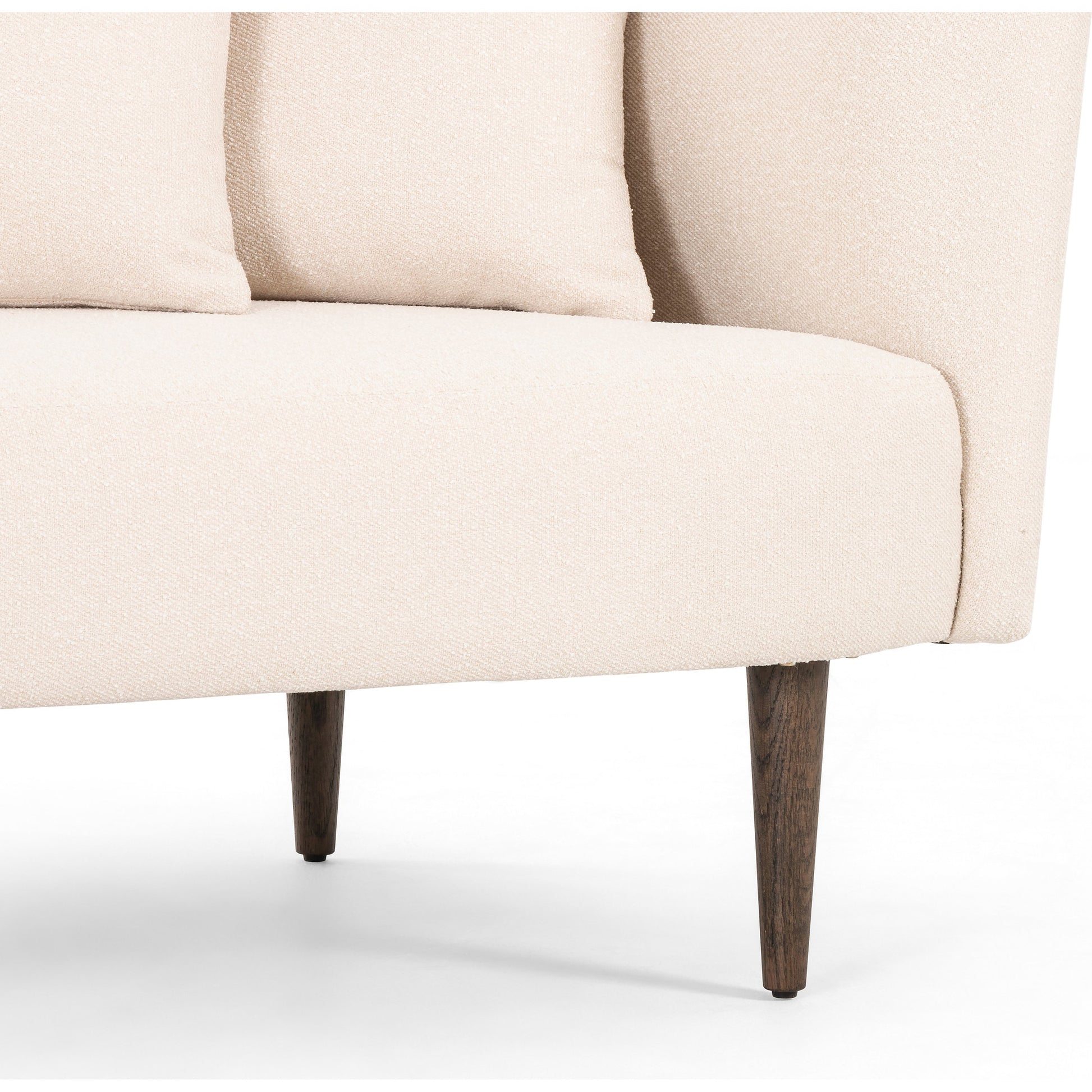 Luna Chaise by Four Hands in capri oatmeal. Made from 100% polyester, solid oak in a modern style.