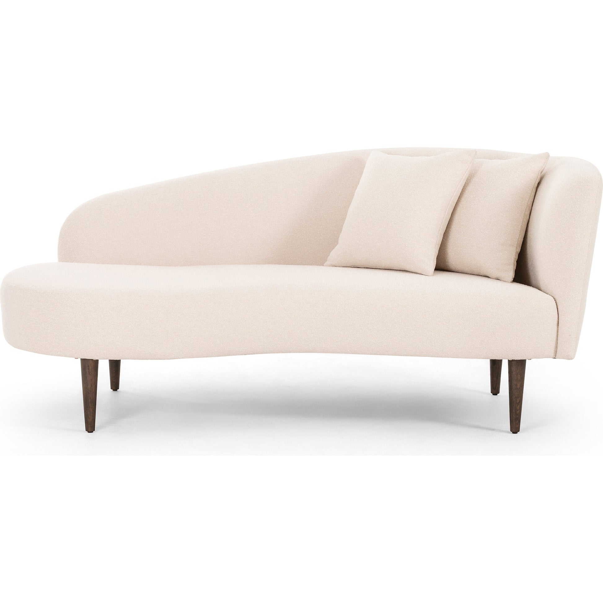 Luna Chaise by Four Hands in capri oatmeal. Made from 100% polyester, solid oak in a modern style.