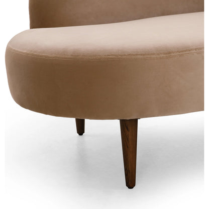 Luna Chaise by Four Hands in capri oatmeal. Made from 100% polyester, solid oak in a modern style.