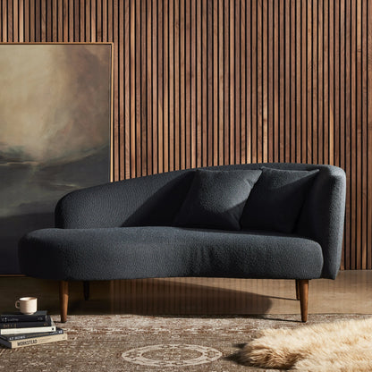 Luna Chaise by Four Hands in capri oatmeal. Made from 100% polyester, solid oak in a modern style.