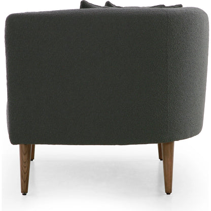 Luna Chaise by Four Hands in capri oatmeal. Made from 100% polyester, solid oak in a modern style.