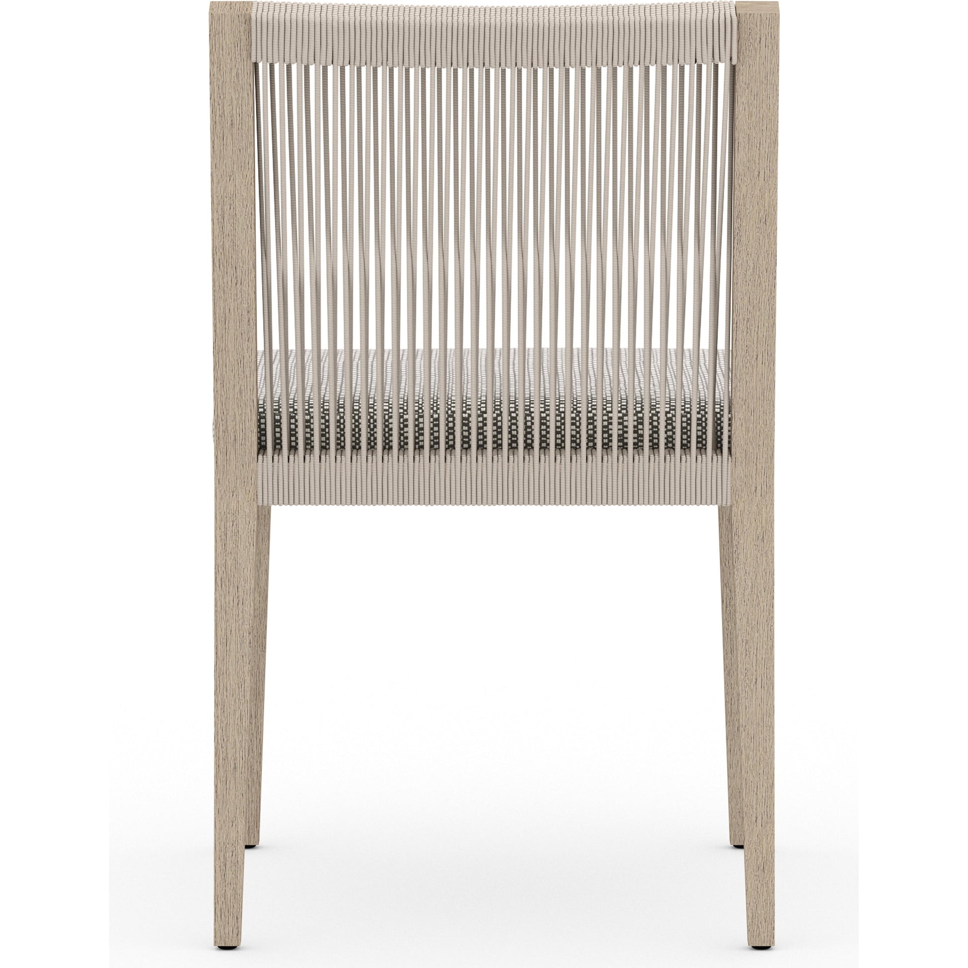 Sherwood Outdoor Dining Chair, Washed Brown by Four Hands in washed brown. Made from 100% olefin, solid fsc®-certified teak, 100% polypropylene in a cottage & farmhouse style.