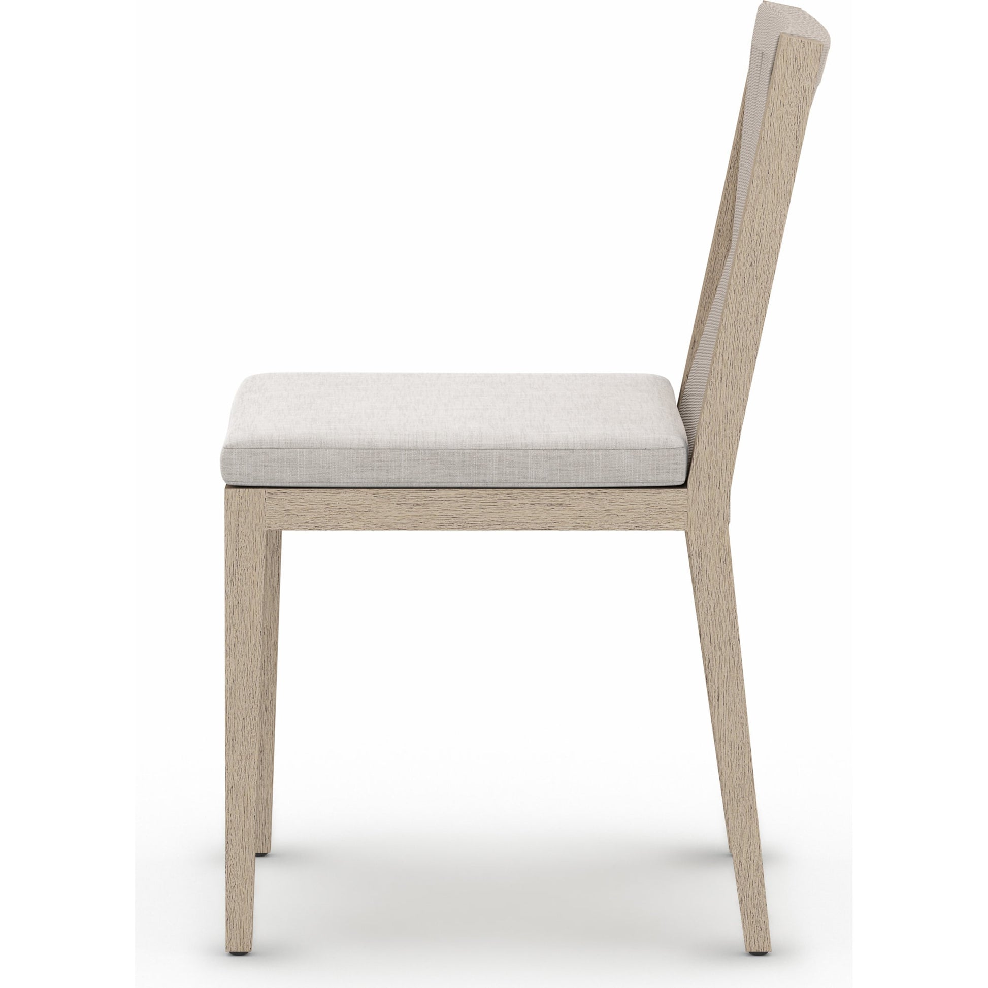 Sherwood Outdoor Dining Chair, Washed Brown by Four Hands in washed brown. Made from 100% olefin, solid fsc®-certified teak, 100% polypropylene in a cottage & farmhouse style.