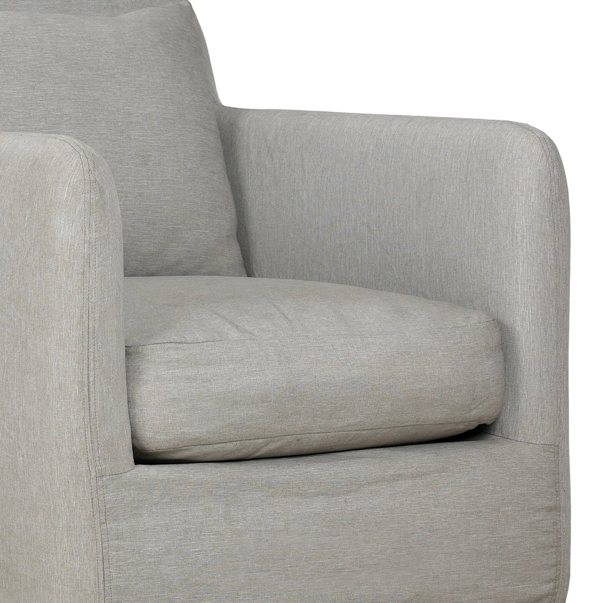 Dade Outdoor Swivel Chair by Four Hands. Made from 100% olefin, aluminum in a modern style.