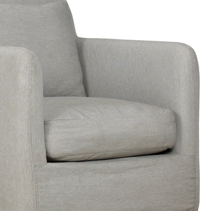 Dade Outdoor Swivel Chair by Four Hands. Made from 100% olefin, aluminum in a modern style.