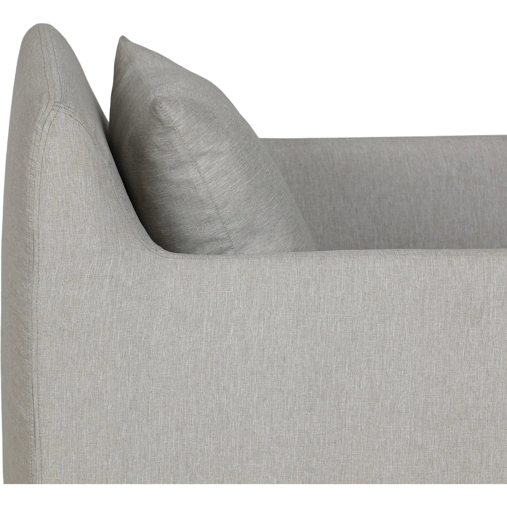 Dade Outdoor Swivel Chair by Four Hands. Made from 100% olefin, aluminum in a modern style.