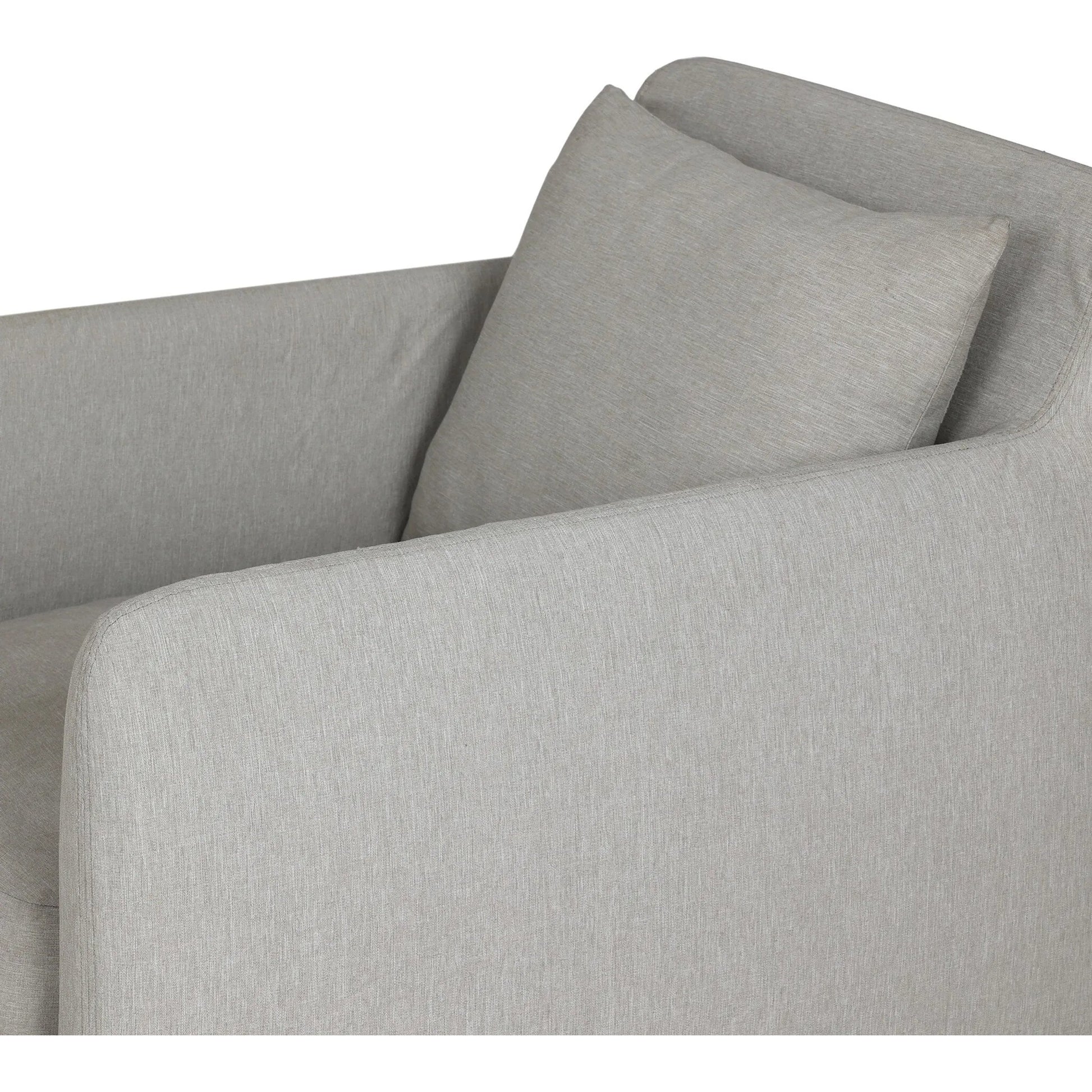 Dade Outdoor Swivel Chair by Four Hands. Made from 100% olefin, aluminum in a modern style.