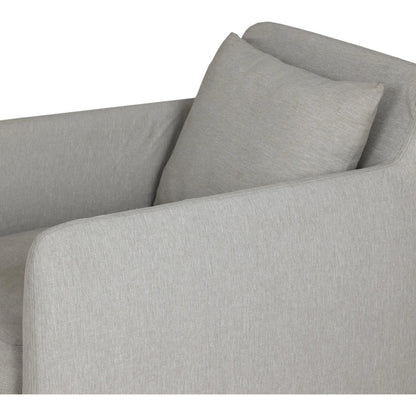 Dade Outdoor Swivel Chair by Four Hands. Made from 100% olefin, aluminum in a modern style.