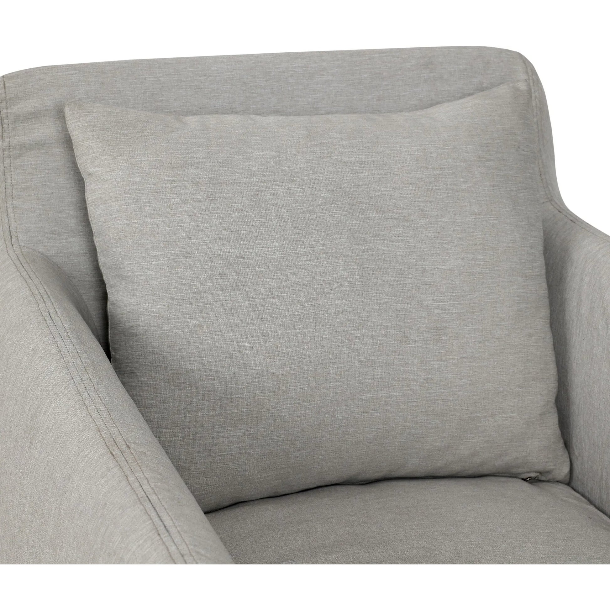 Dade Outdoor Swivel Chair by Four Hands. Made from 100% olefin, aluminum in a modern style.