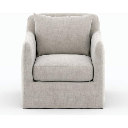 Dade Outdoor Swivel Chair by Four Hands. Made from 100% olefin, aluminum in a modern style.