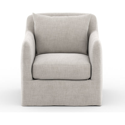 Dade Outdoor Swivel Chair by Four Hands. Made from 100% olefin, aluminum in a modern style.