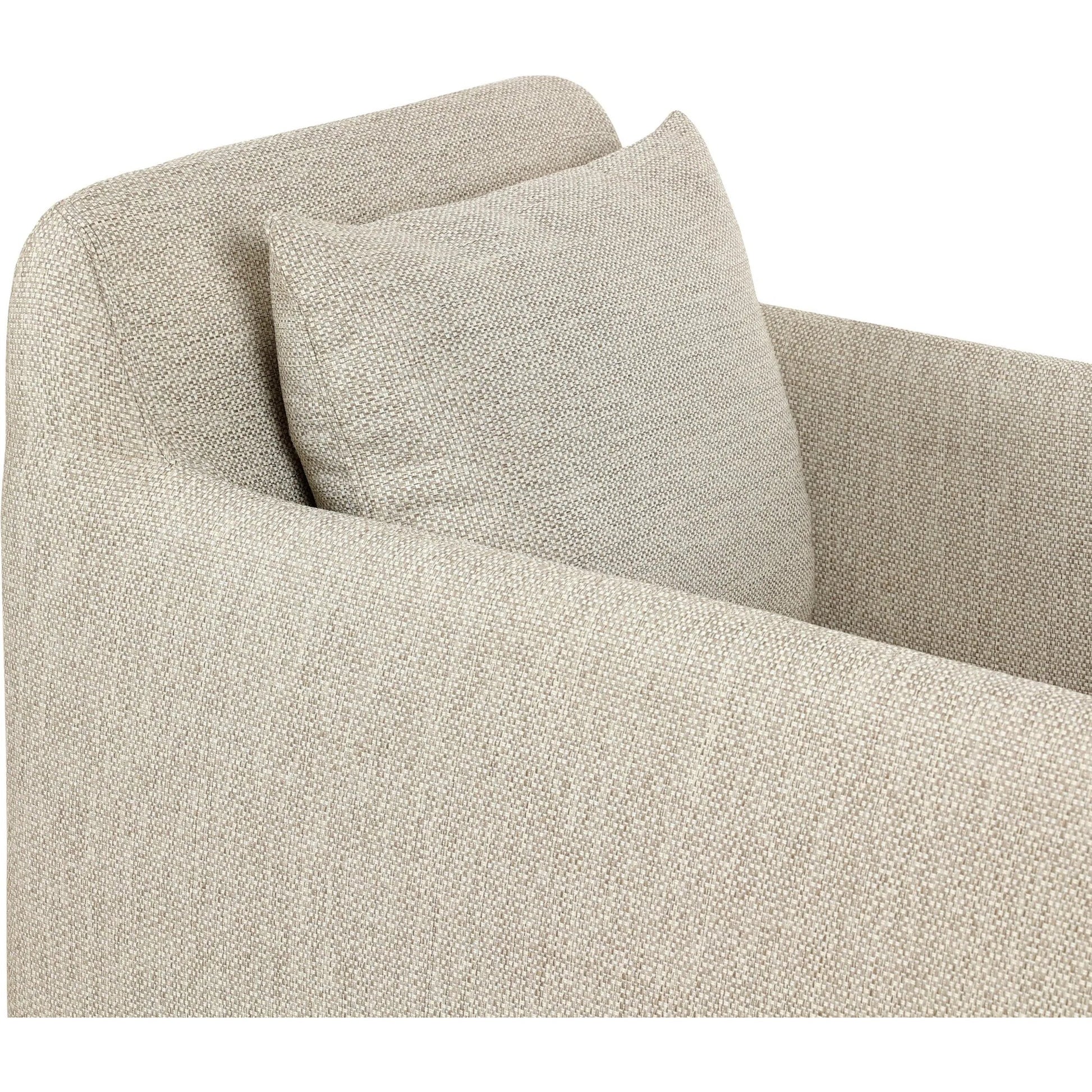 Dade Outdoor Swivel Chair by Four Hands. Made from 100% olefin, aluminum in a modern style.