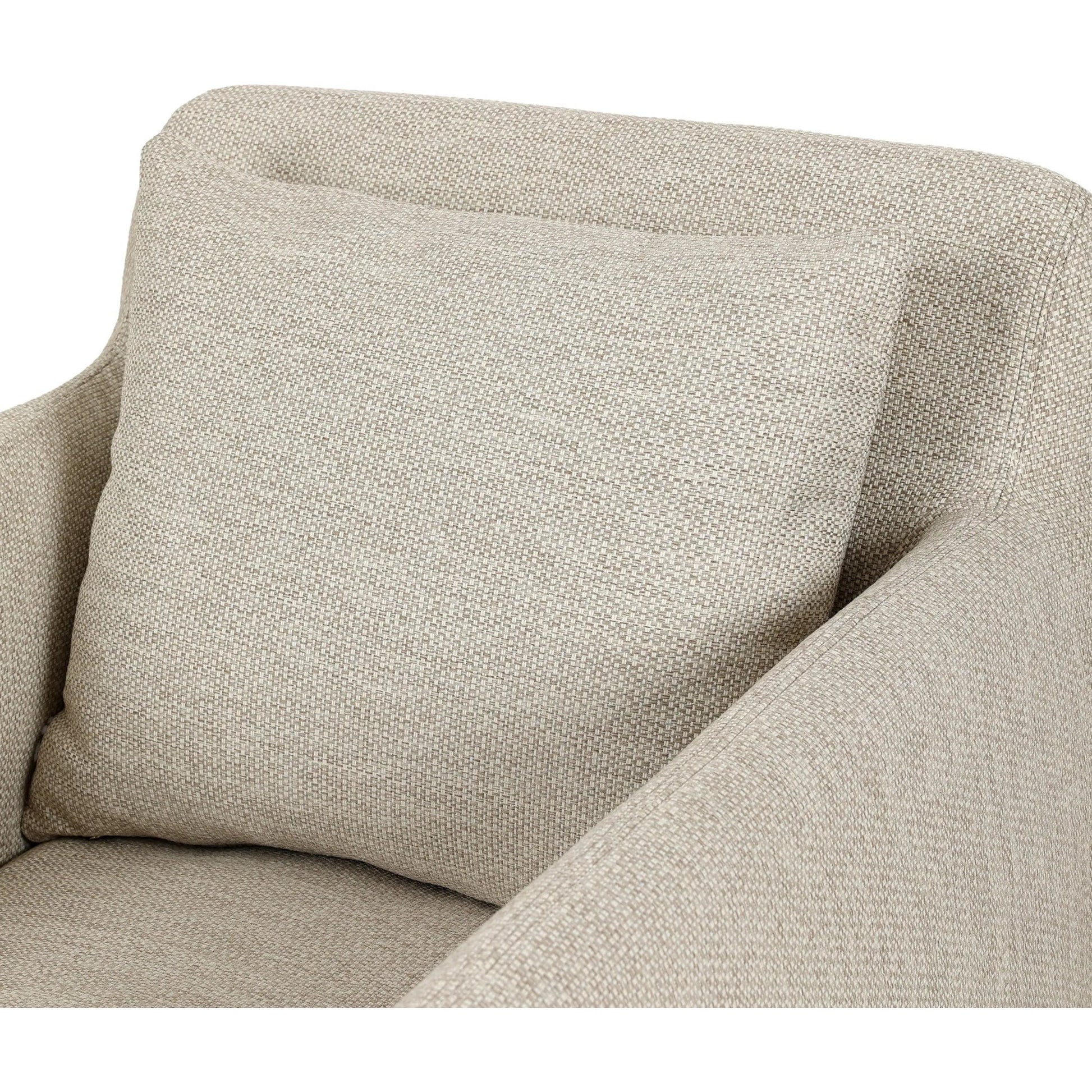 Dade Outdoor Swivel Chair by Four Hands. Made from 100% olefin, aluminum in a modern style.