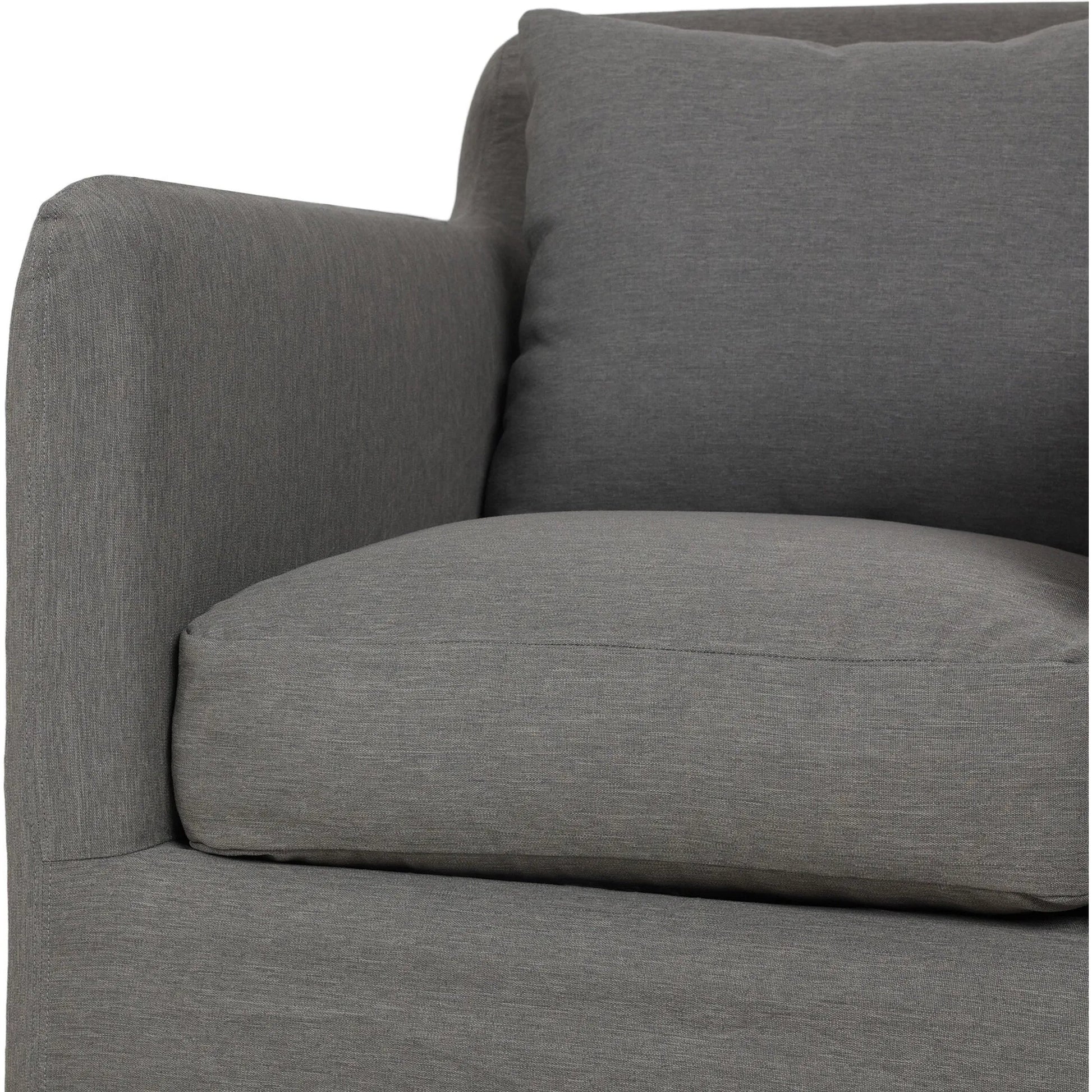 Dade Outdoor Swivel Chair by Four Hands. Made from 100% olefin, aluminum in a modern style.