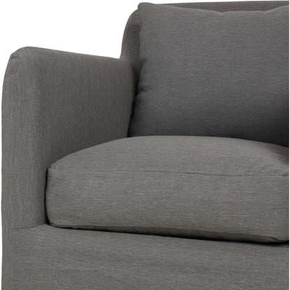 Dade Outdoor Swivel Chair by Four Hands. Made from 100% olefin, aluminum in a modern style.