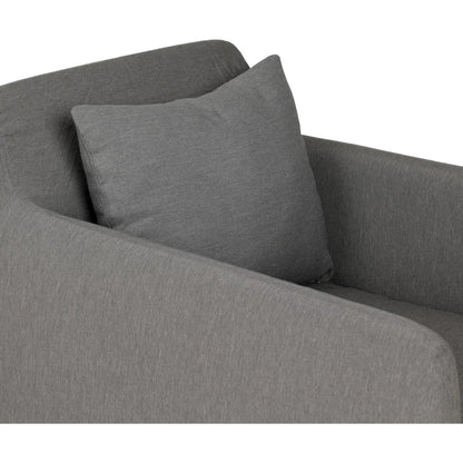 Dade Outdoor Swivel Chair by Four Hands. Made from 100% olefin, aluminum in a modern style.