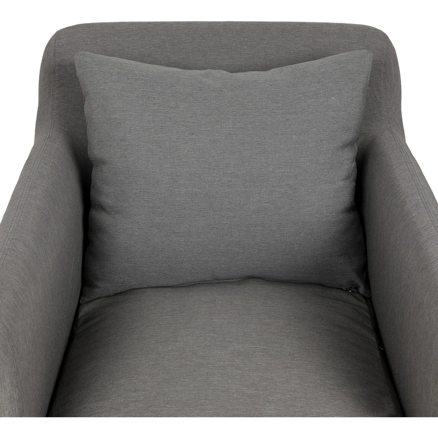 036 SI-1714959 | Closeup | Dade Outdoor Swivel Chair by Four Hands. Made from 100% olefin, aluminum in a modern style.