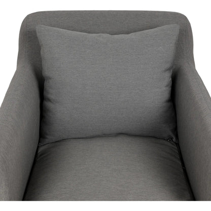 Dade Outdoor Swivel Chair by Four Hands. Made from 100% olefin, aluminum in a modern style.
