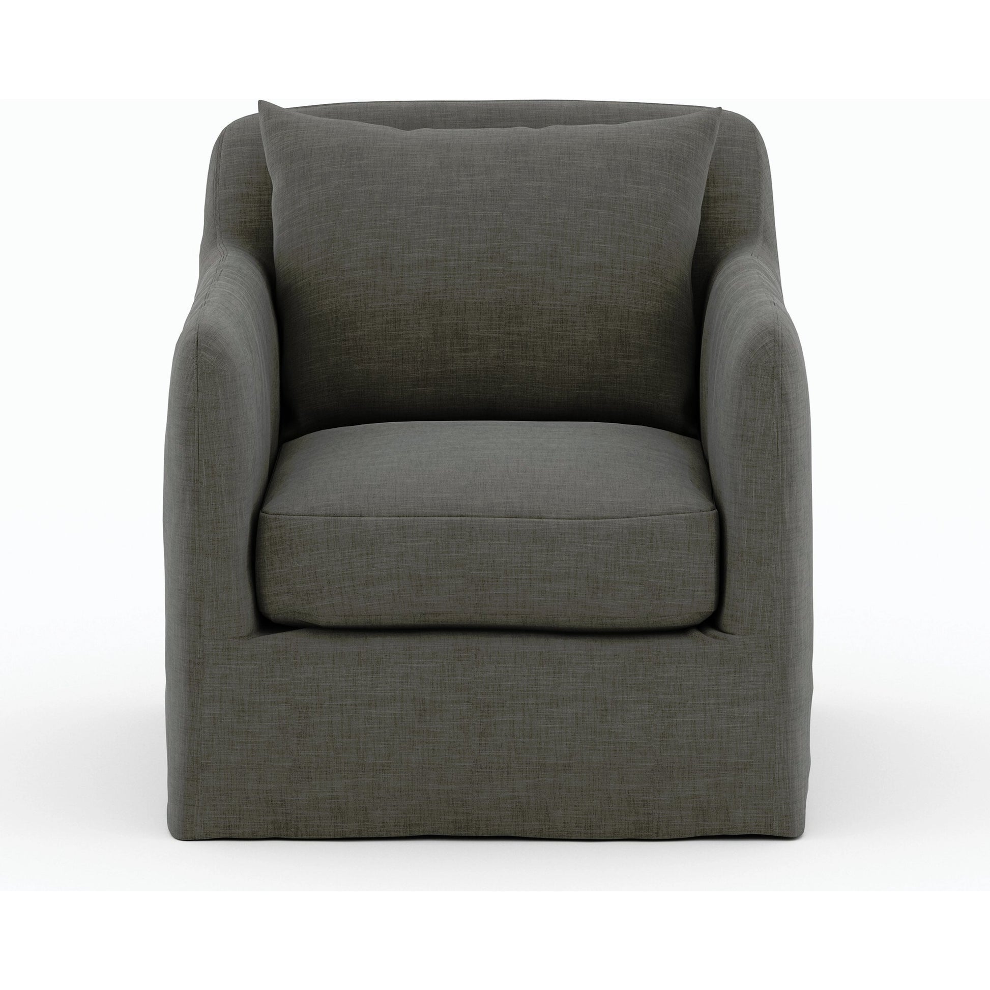 Dade Outdoor Swivel Chair by Four Hands. Made from 100% olefin, aluminum in a modern style.